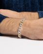 Silver & 18K Men's Milano Cuban Link Bracelet