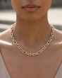 Silver & 18K Lucida Five & One Paperclip Link Necklace