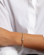 14K Diamond Triple Station Tubogas Cuff