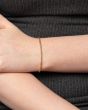 14K 2.7mm Two-Tone Fancy Ice Chain Bracelet