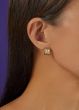 14K Gold Triplerow Small C-Hoops 