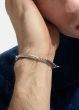 Silver & 18K Men's Spiga Woven Bracelet