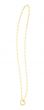 14K Gold 3.2mm Charm Clasp Paperclip Necklace