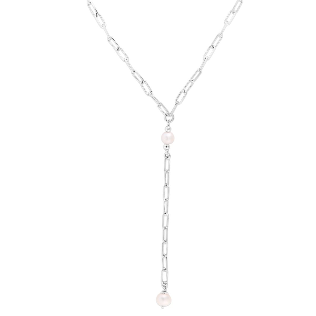 Camellia Lariat Necklace in Silver (More Colors Available) - BeachBu, LLC.