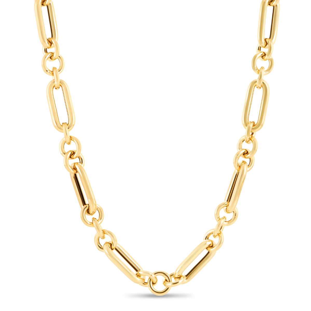 Round Link 14k Yellow Gold Permanent Jewelry Chain