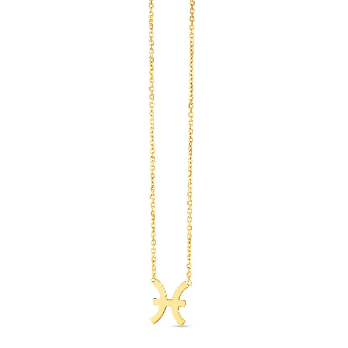 14K Pisces Necklace | Royal Chain Group