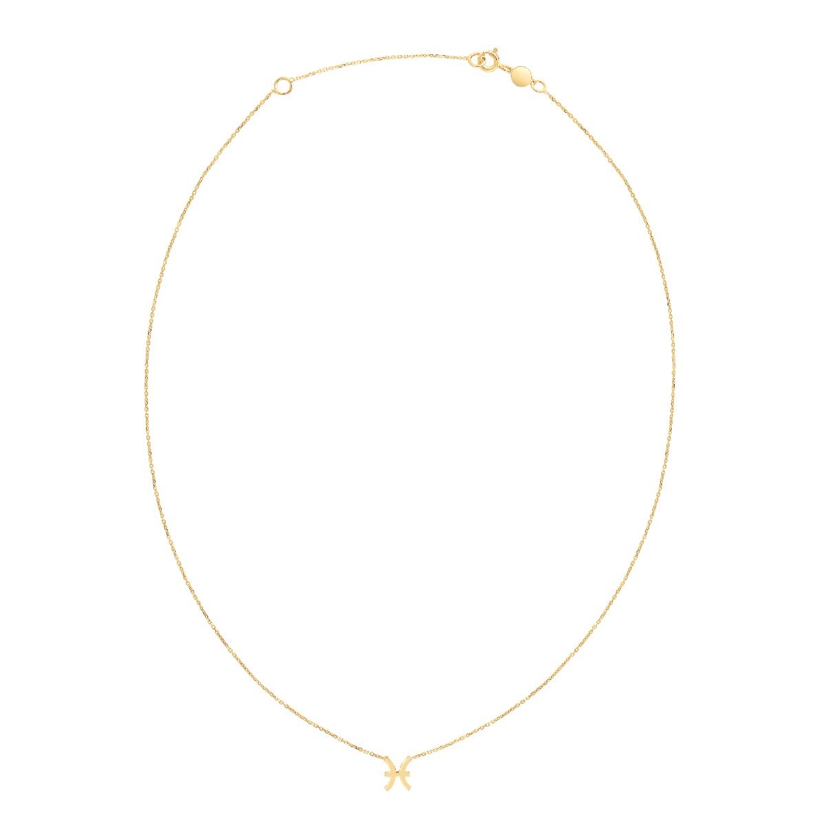 14K Pisces Necklace | Royal Chain Group