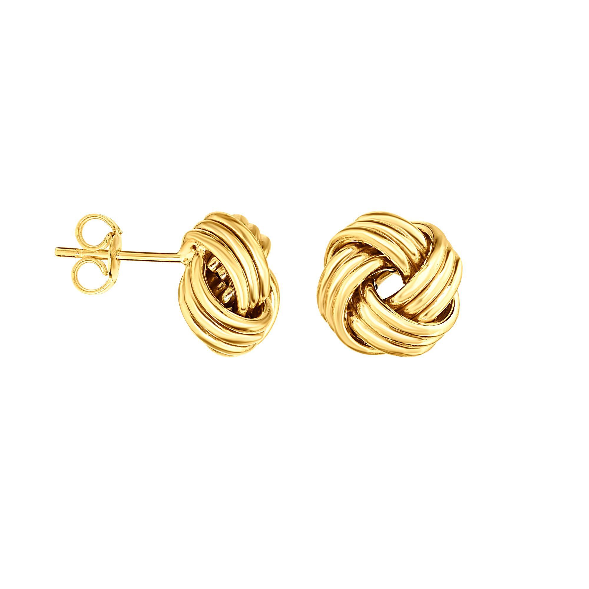 9ct gold deals knot stud earrings
