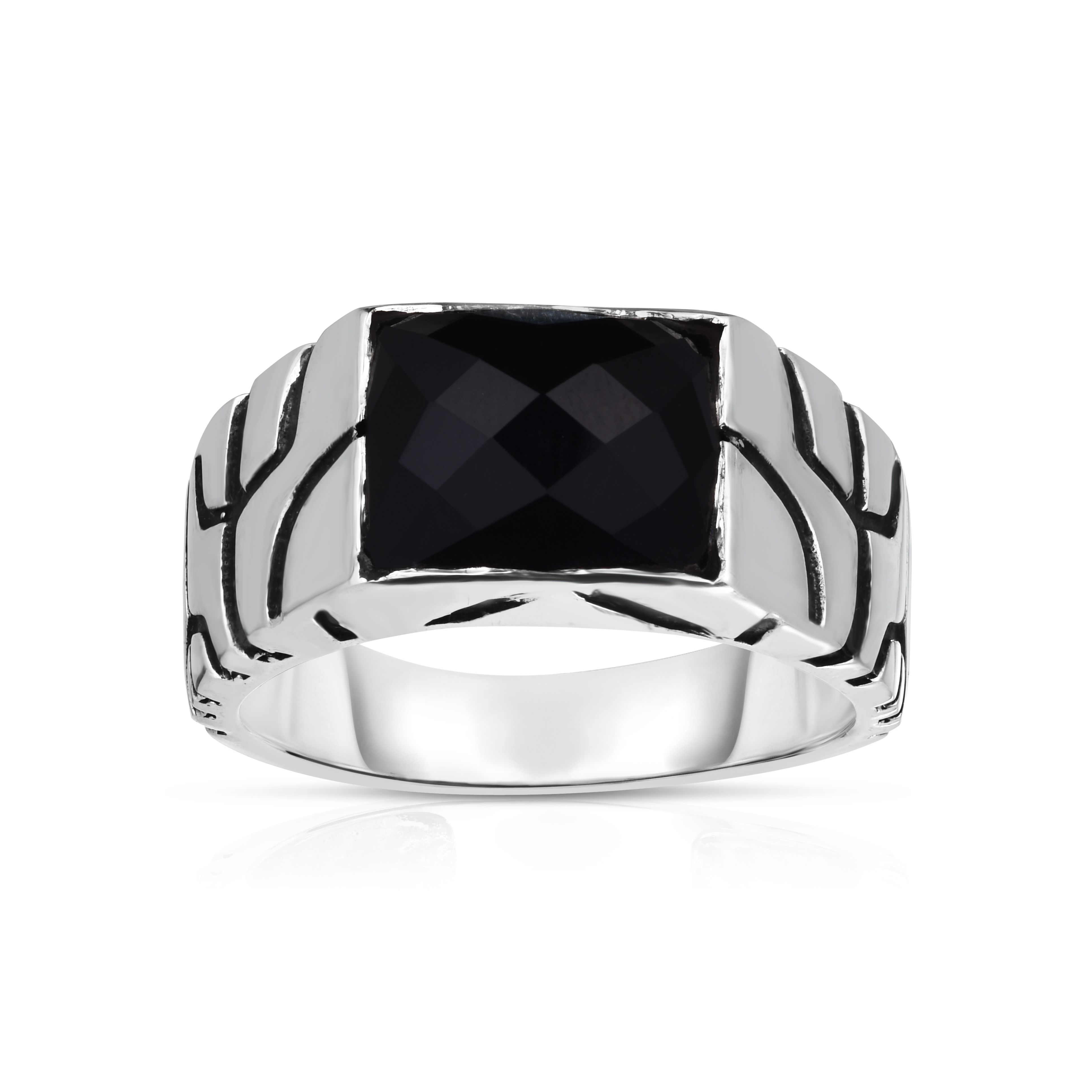 Female Handmade 925 Sterling Silver Black Onyx Gemstone Ring, Weight: ---  Approximate at Rs 500/piece in Jaipur