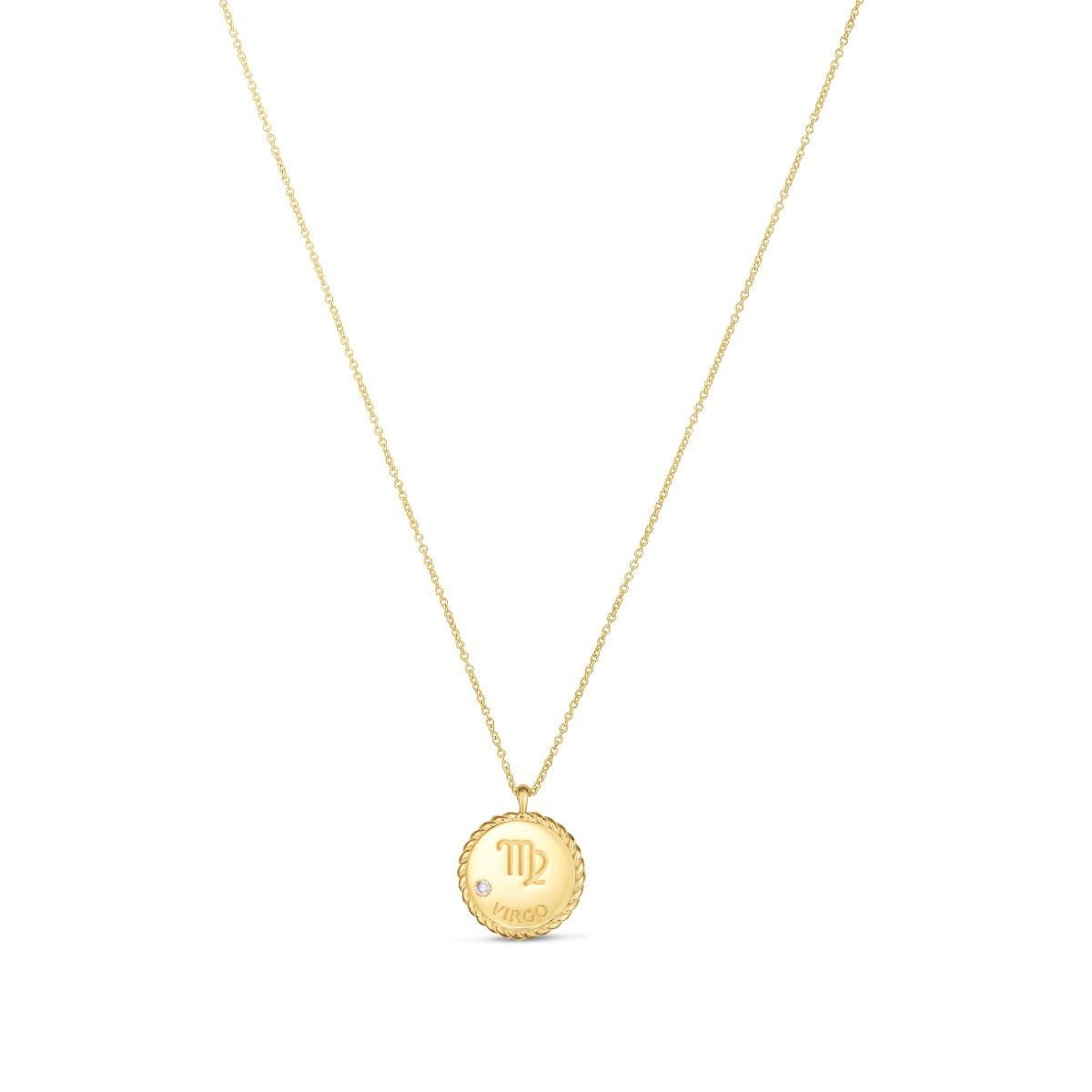 14k gold virgo hot sale pendant