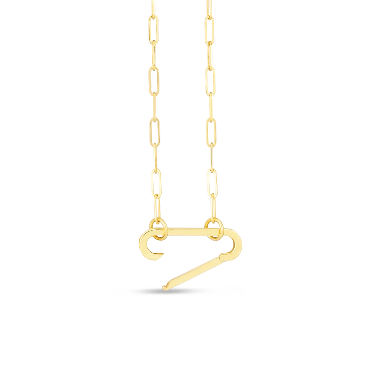 Amager | 8 mm Gold-Tone Lock Cable Chain Necklace