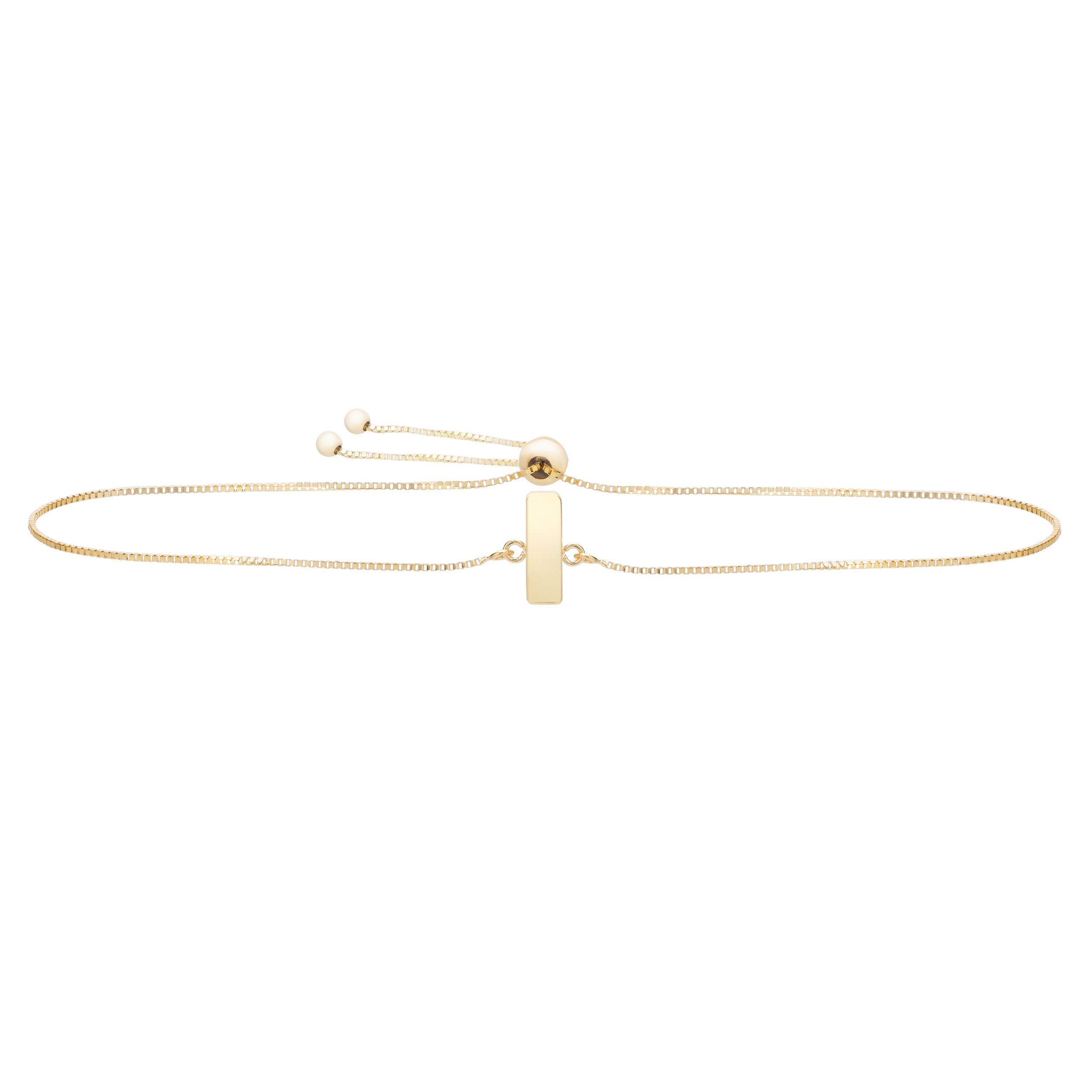 Interlocking Links Bolo Bracelet in White Gold | Costco
