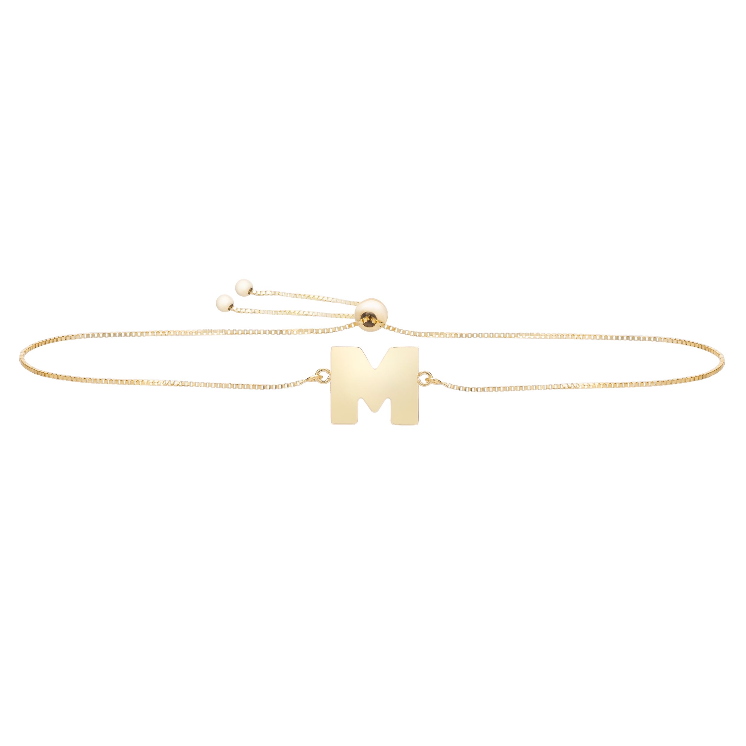 bracelet letter m