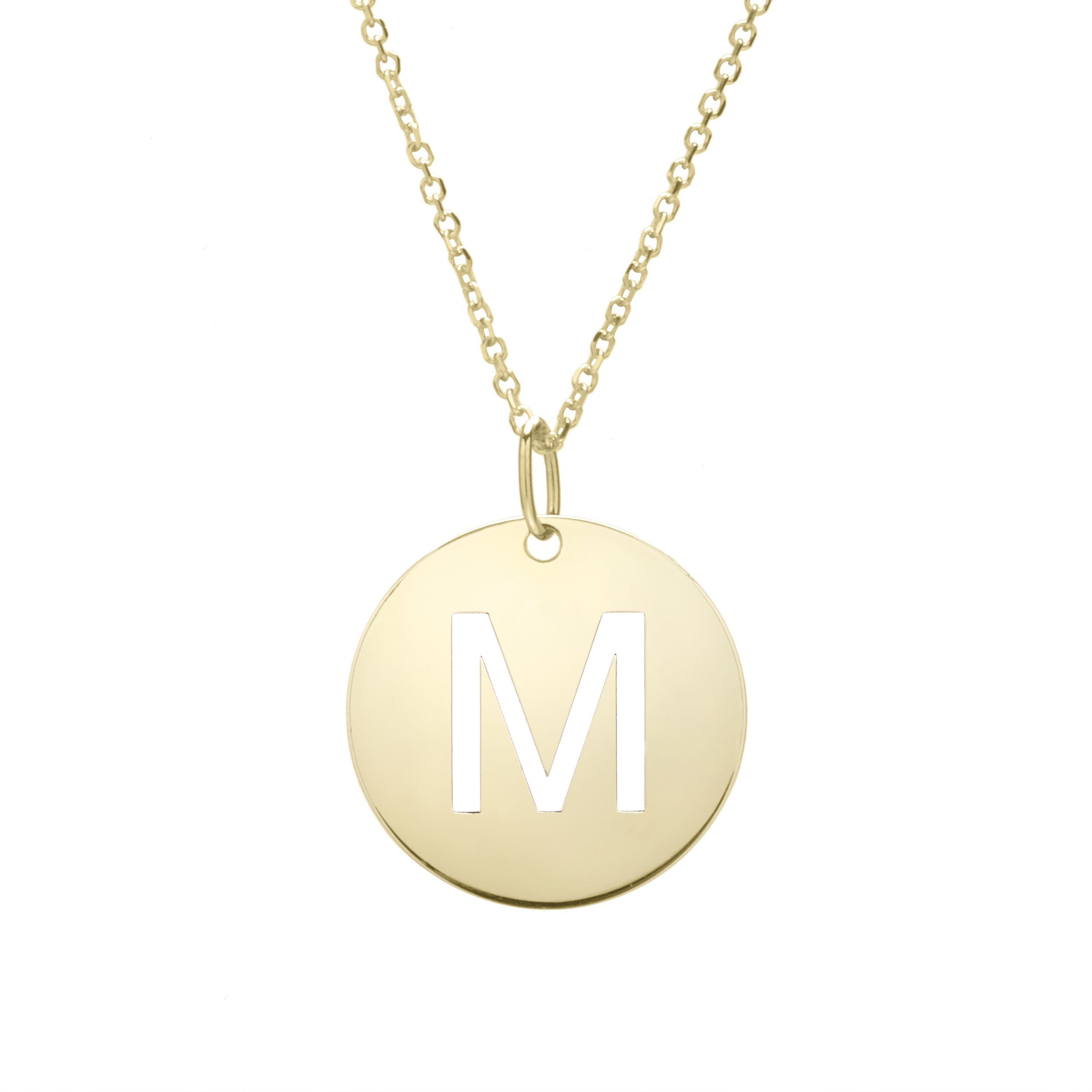 16+ Letter M Necklace Gold