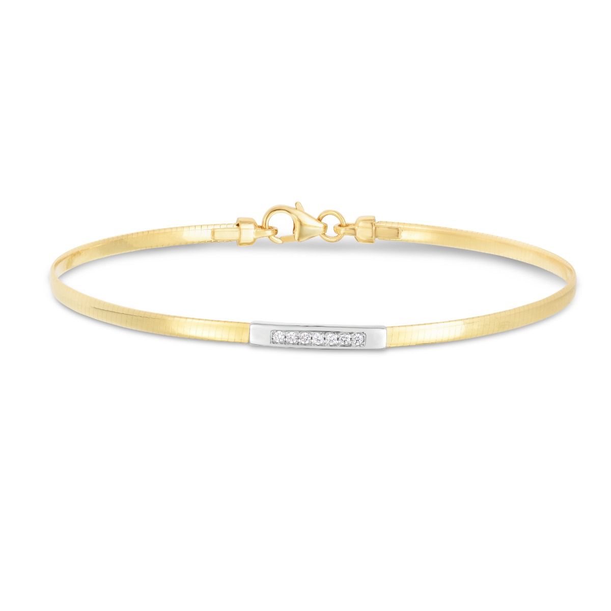 0.06 Ct Diamond Cord Bracelet, 14K Gold Diamond Bracelet