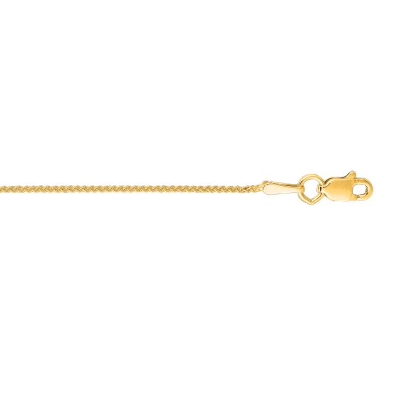 10K Gold 1.0mm Wheat Chain 