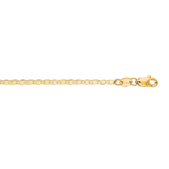 10K Gold 1.7mm Mariner Chain 