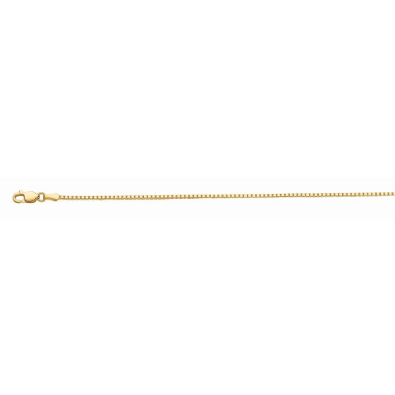 10K Gold 1.2mm Octagonal Box Chain 