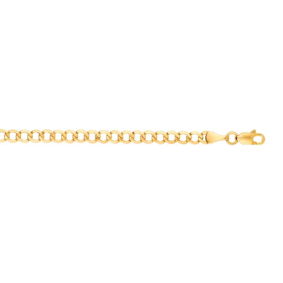 10K Gold 4.4mm Lite Comfort Curb Chain 