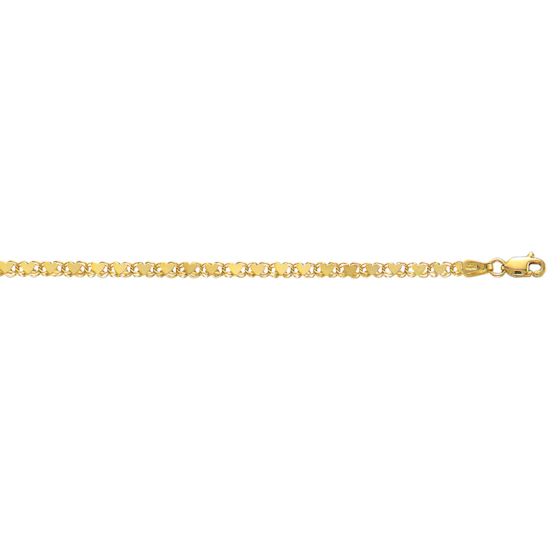 10K Gold 3mm Heart Chain 