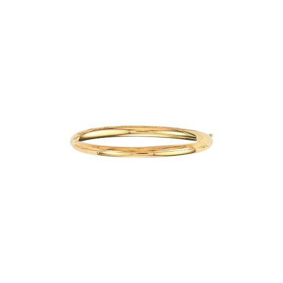 10K Gold Polished Bangle