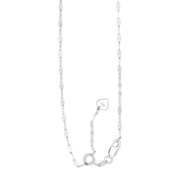 Silver 2.3mm Adjustable Mirror Chain