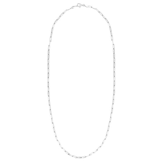 Silver 2.5mm Paperclip Chain 