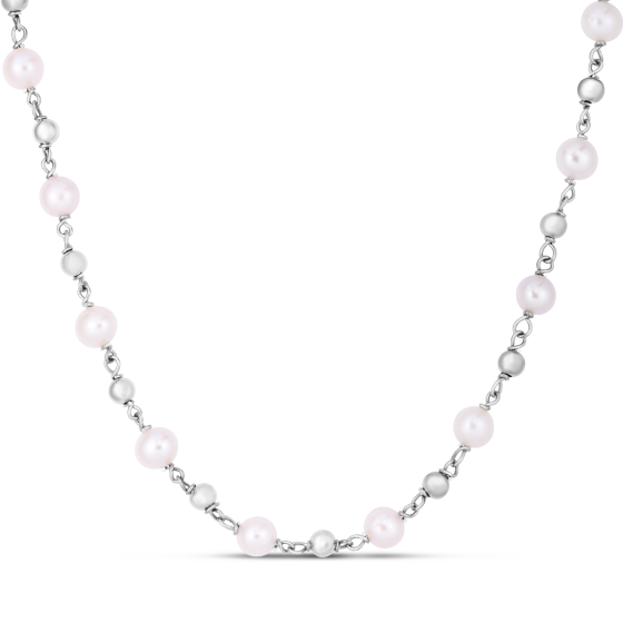 Sterling Silver Pearl Bead Chain