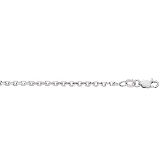 Silver 2.75mm Diamond Cut Cable Chain 
