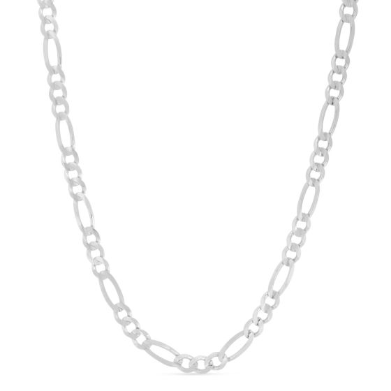 Silver 7mm Figaro Chain