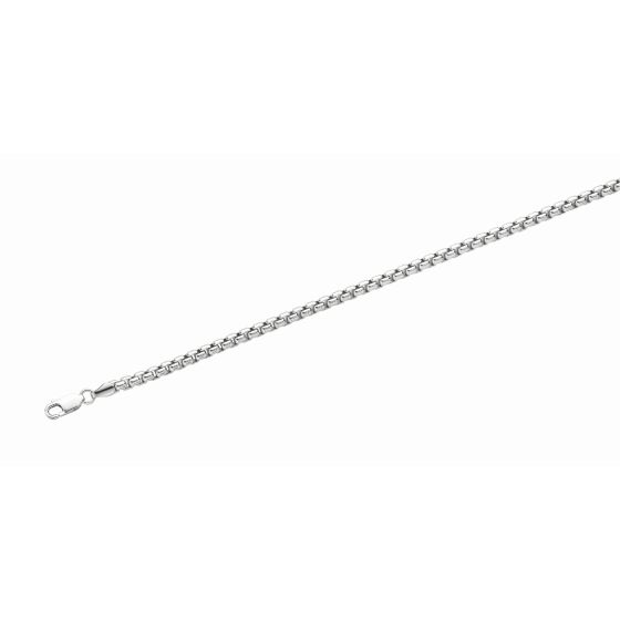Silver 5.2mm Round Box Chain 