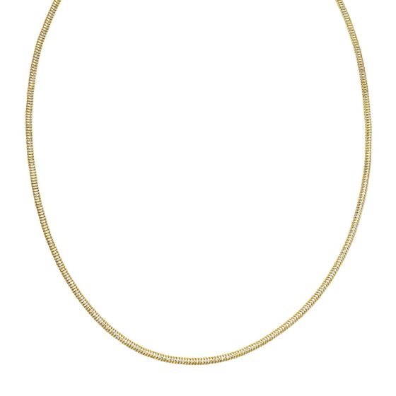 Gold Over Silver 2.4mm Sparkle Snake Chain
