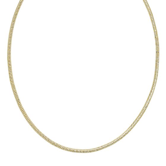 Gold Over Silver 3mm Sparkle Snake Chain