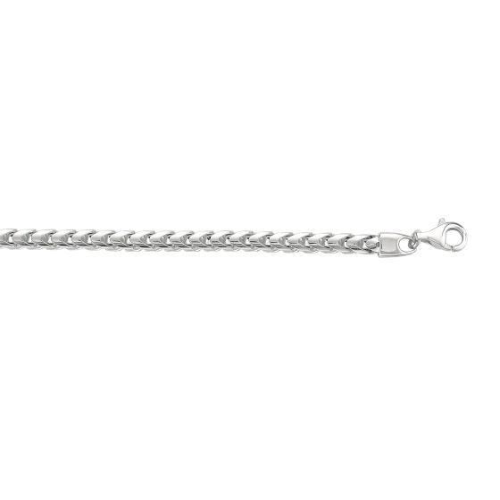 Silver 4.80mm Square Franco Chain