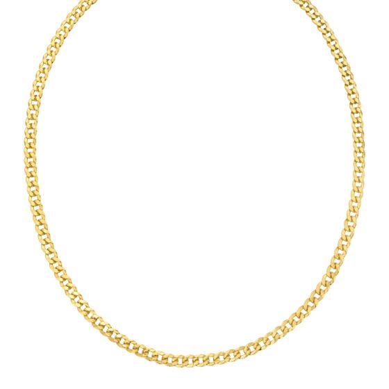 Gold Over Silver 5.3mm Comfort Curb Chain