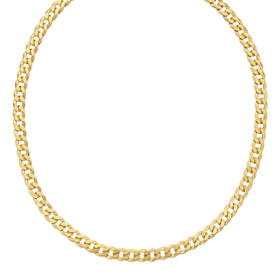Gold Over Silver 7.5mm Comfort Curb Chain