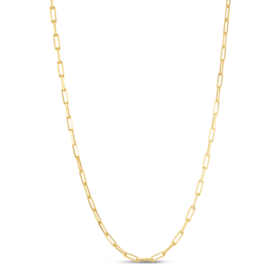 Silver Plated 2.95mm Paperclip Chain