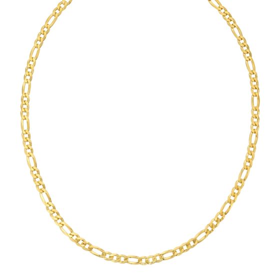 Gold Over Silver 5.2mm Figaro Chain