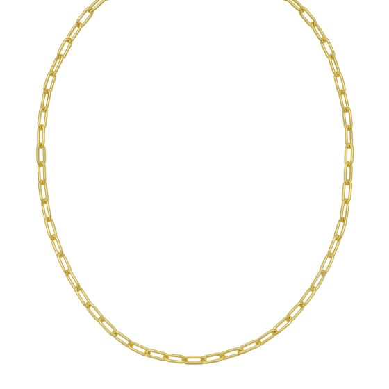 Gold Over Silver 4.1mm Paperclip Chain
