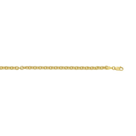 Gold Over Silver 5.7mm Rolo Chain