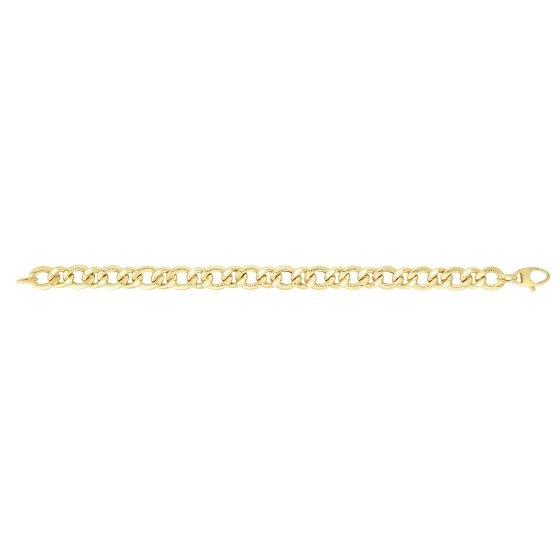 14K Gold Alternating Heritage Link Bracelet