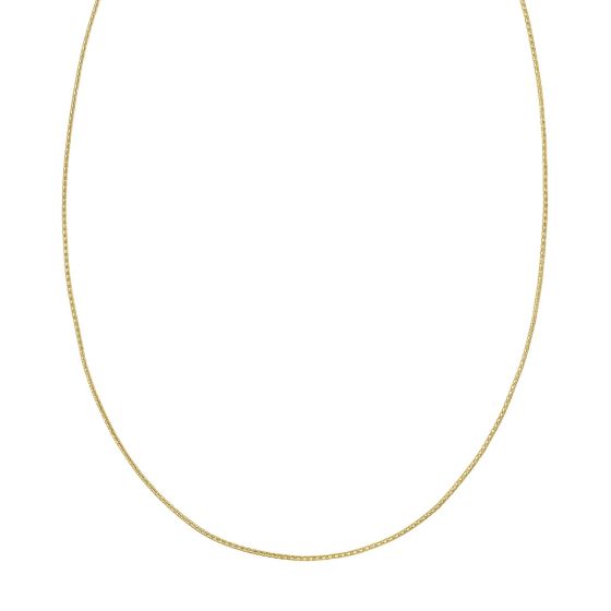 14K Gold Popcorn Adjustable Chain