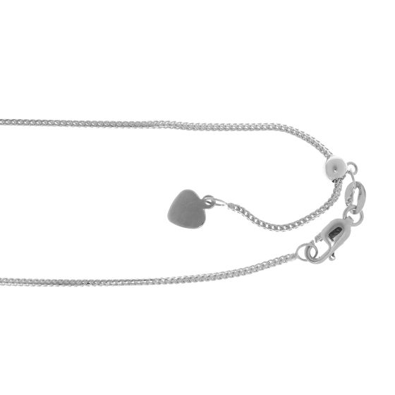 14K Gold 1mm Adjustable Franco Chain
