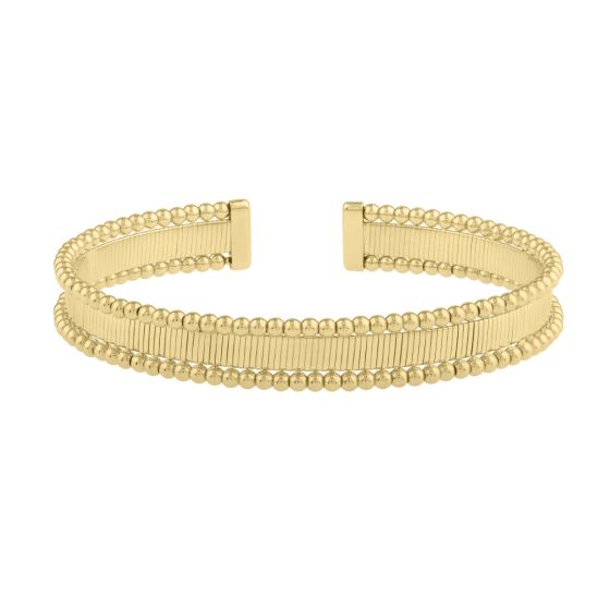 14K Pallina Beaded Bangle 