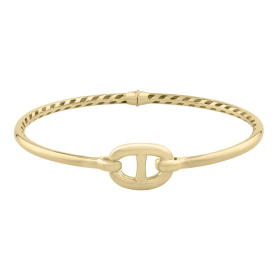 14K Puff Mariner Link Bangle