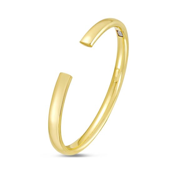 14K Domed Cuff Bangle
