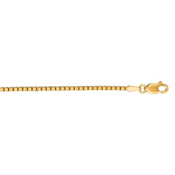 14K Gold 1.4mm Classic Box Chain 