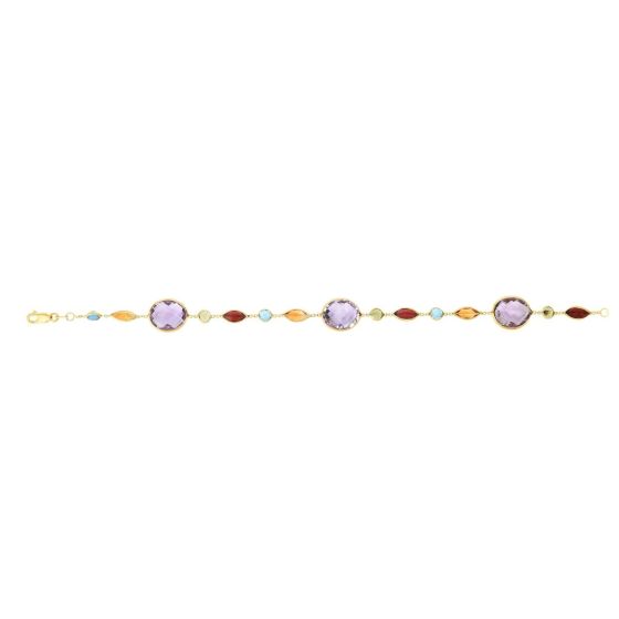 14K Gold Semi-Precious Bracelet