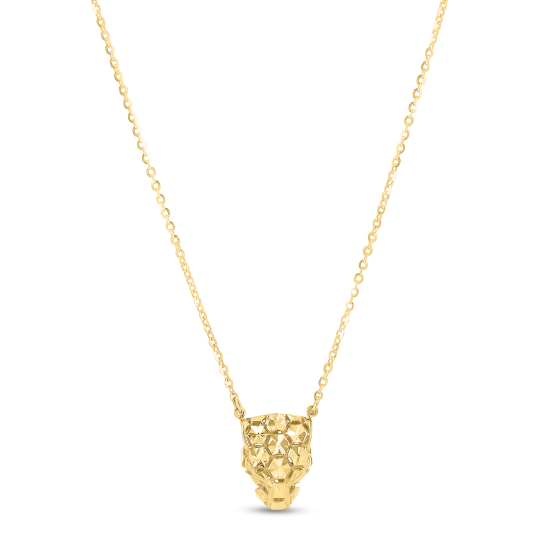 14K Gold Panther Necklace