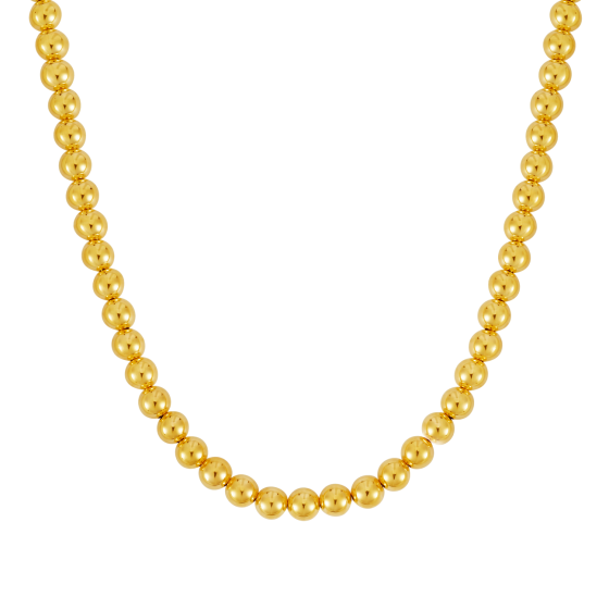 14K Gold 8mm Bead Chain